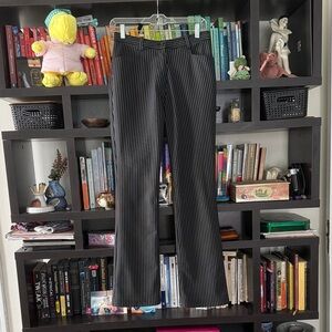 Black and White Pinstripe Pants